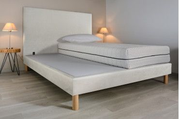 Sommier à lattes en ambiance - microfibre baudet Sommier à lattes en ambiance - microfibre baudet