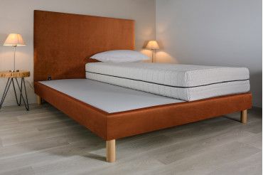 Sommier à lattes en ambiance - microfibre renard Sommier à lattes en ambiance - microfibre renard