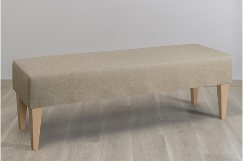 Bout de lit ambiance - recyclé grège