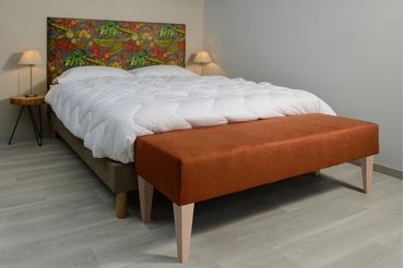 Bout de lit ambiance - microfibre renard Bout de lit ambiance - microfibre renard