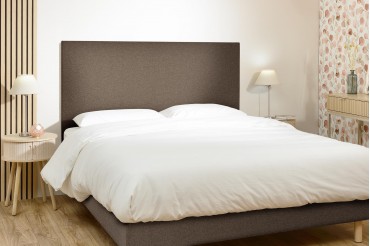 Tête de lit rectangle - Chiné Brun