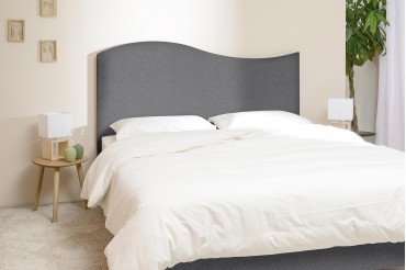 Tête de lit doucine - Chiné Gris Anthracite