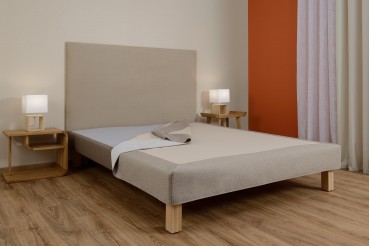 Cache-sommier - Tissu Grège