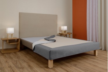 Cache-sommier - Tissu gris anthracite