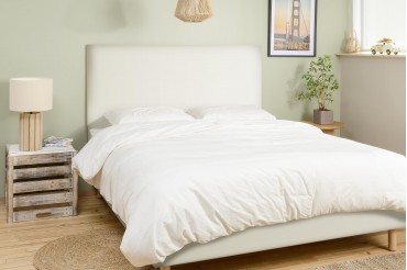 Tête de lit rectangle - Vinyle Blanc