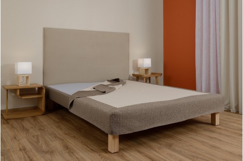 Cache-sommier - Bouclette châtaigne