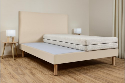 Sommier à lattes ambiance - Chiné Crème Poudrée