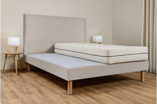 Sommier à lattes ambiance - Chiné Grège