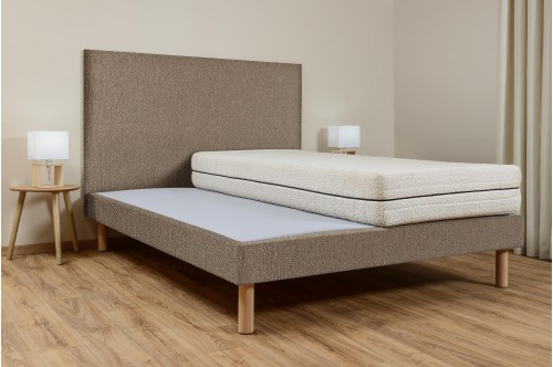 Sommier à lattes ambiance - Bouclette châtaigne