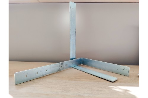 Fixations tête de lit diy - équerres métal