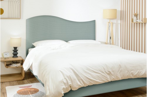 Tête de lit rectangle - Velours Côtelé Vespa