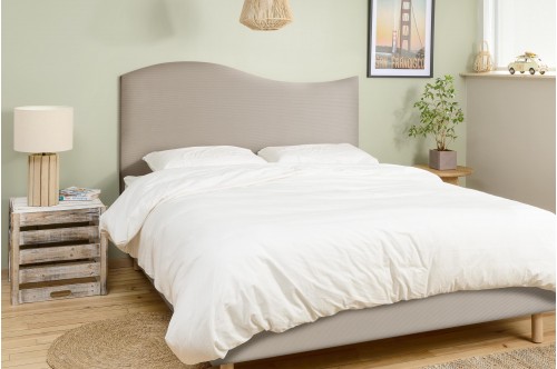 Tête de lit rectangle - Velours Côtelé Cachemire