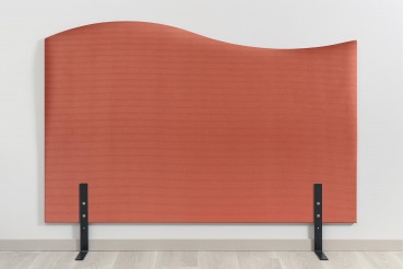 Tête de lit doucine - Velours Côtelé Corail