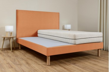 Sommier à lattes ambiance - Velours Côtelé Carotte