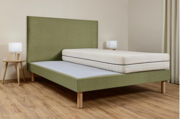 Sommier à lattes ambiance - Velours Côtelé Olive