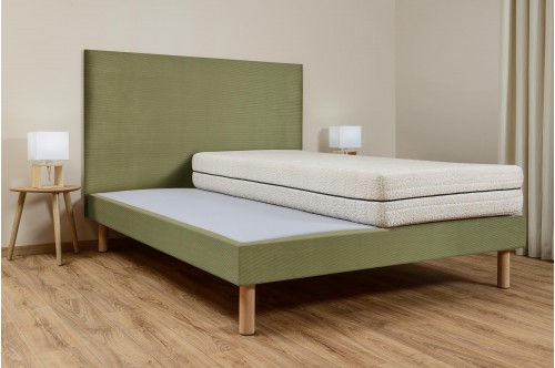 Sommier à lattes ambiance - Velours Côtelé Olive
