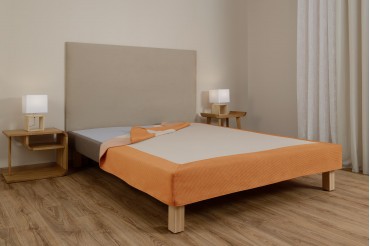 Cache-sommier - Velours Côtelé Carotte