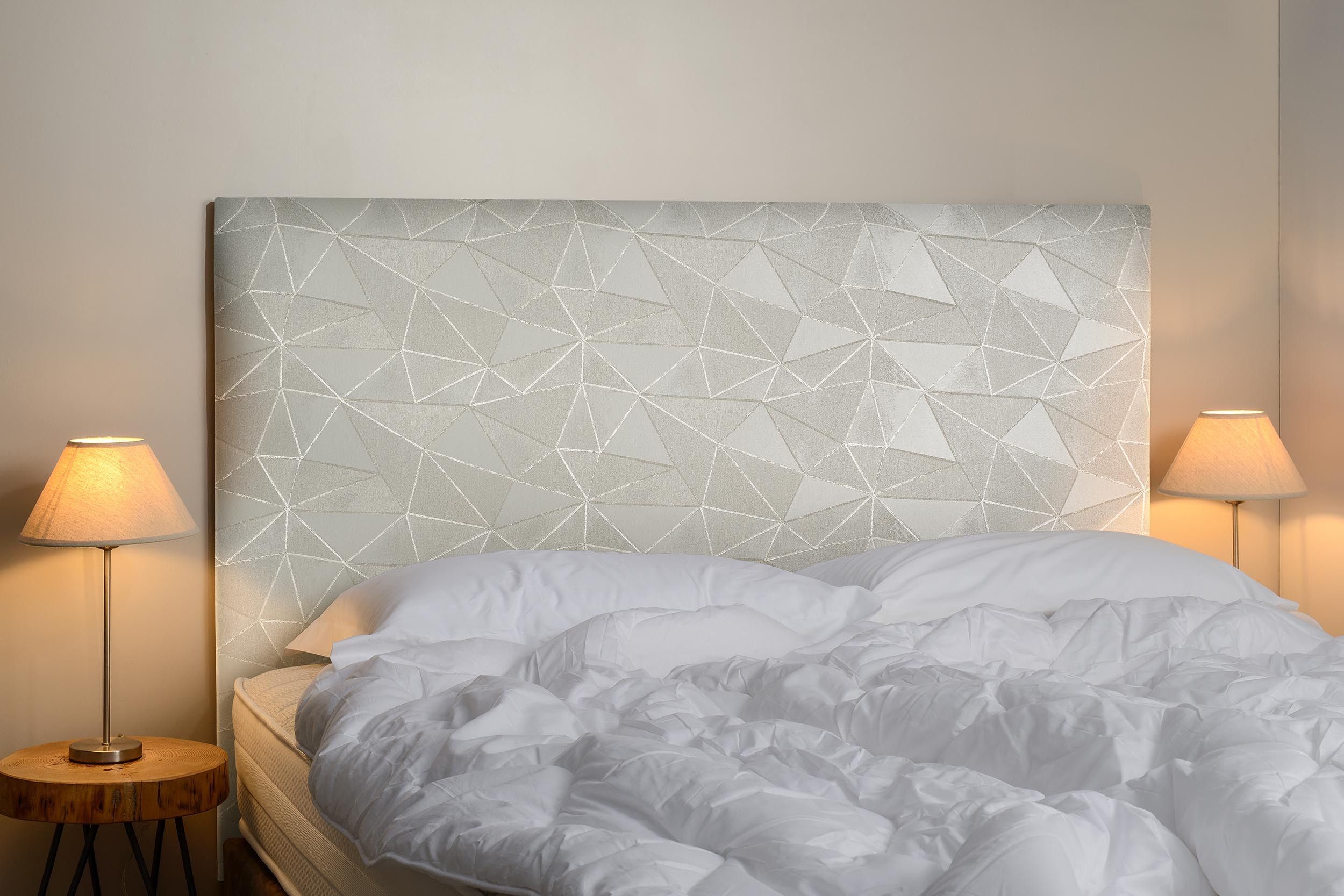 Tête de lit rectangle ambiance - Origa gris