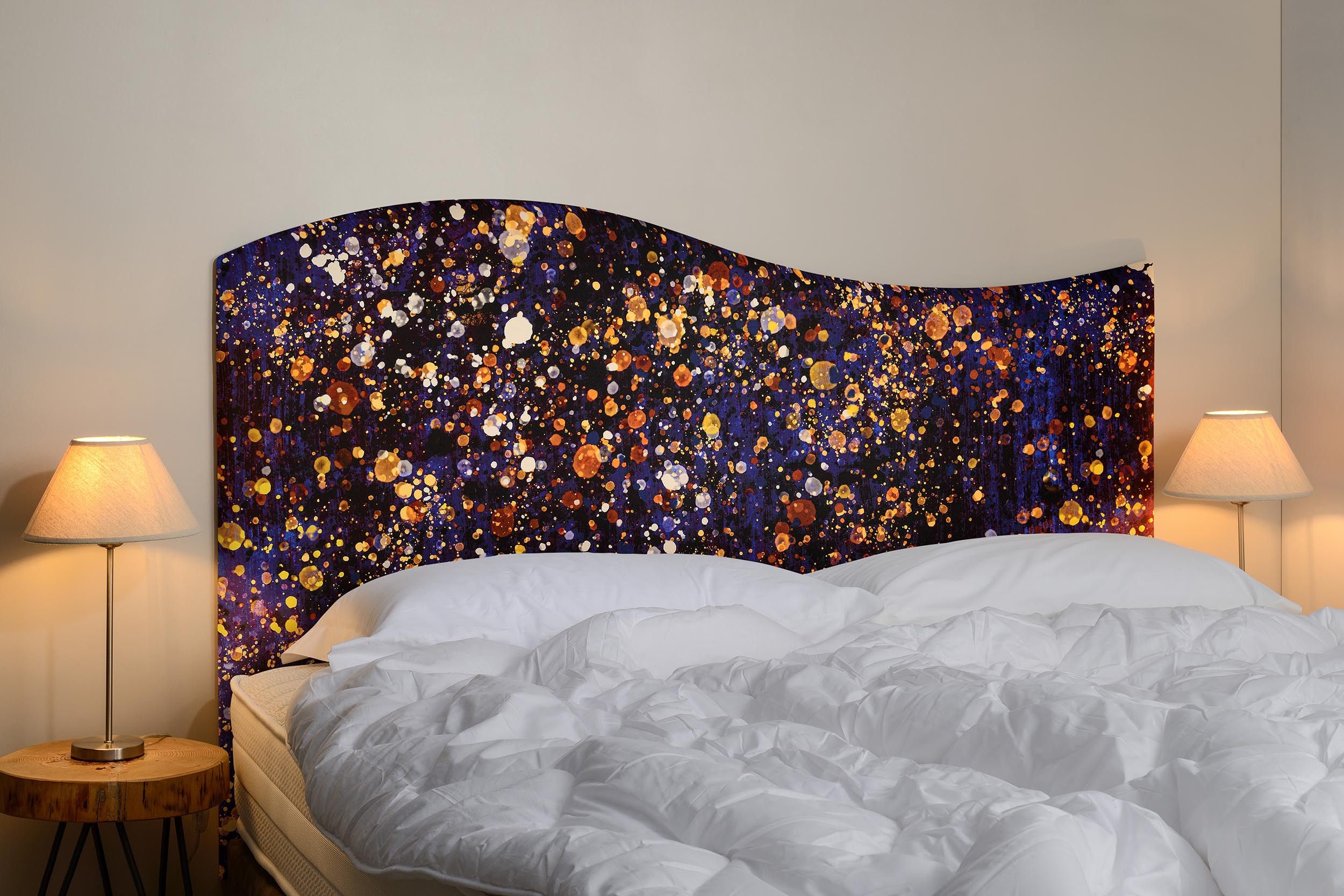 Tête de lit doucine ambiance - Galaxie