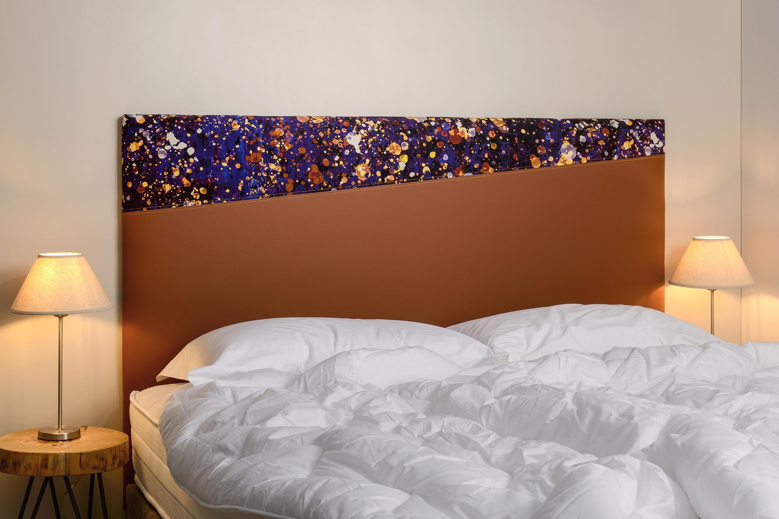 tête de lit, originale, créative, vinyl, microfibre, galaxie, écureuil, couleur, 90,120,140,160,180