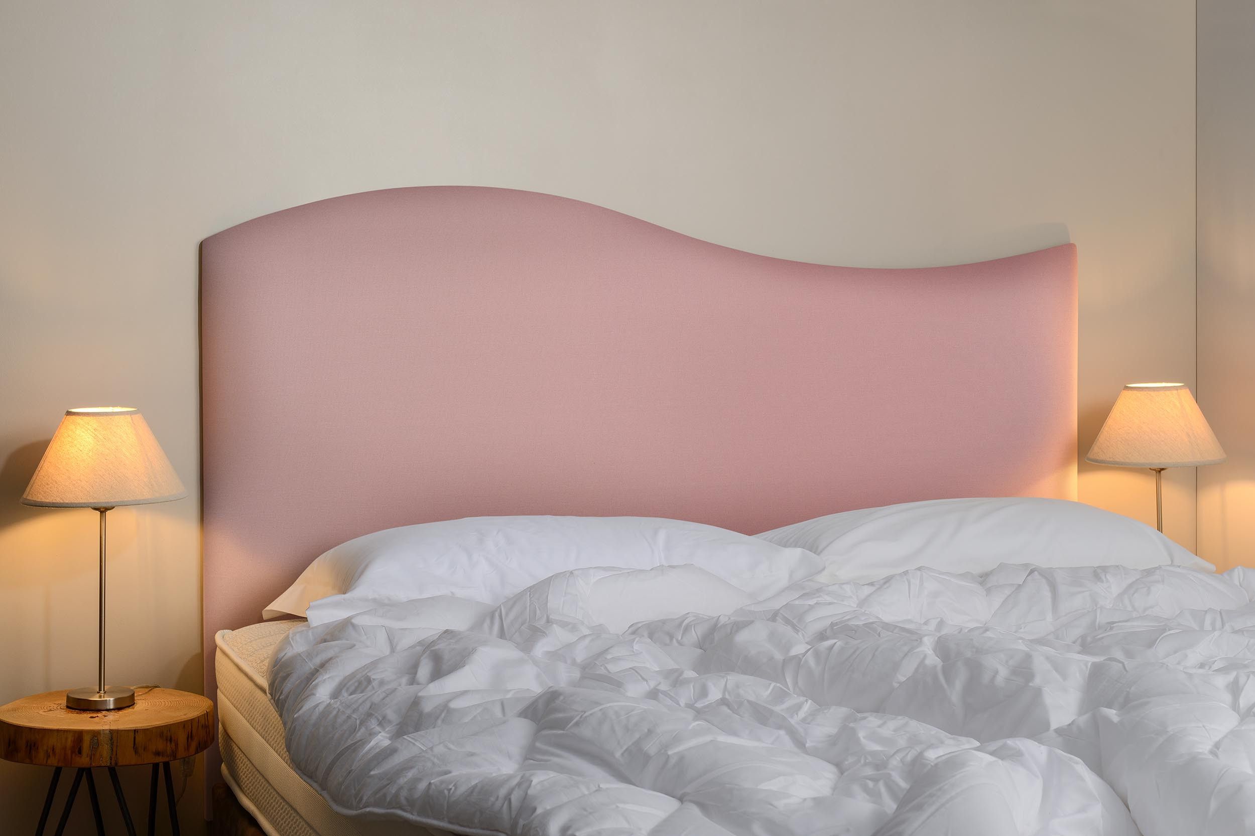 tête de lit, pas cher, rectangle, forme doucine, orchidée, rose, chambre, bois, tissu, cocooning, classique, 140,160,180