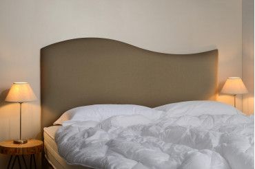 Tête de lit doucine ambiance - Tourterelle