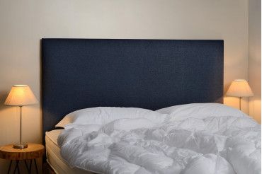 tête de lit, pas cher, recyclé, écologie, océan, mer, saphir,  bois, tissu, chambre, déco, 90,120,140,160,180
