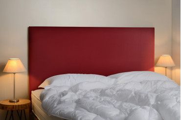 Tête de lit rectangle ambiance - Grenat