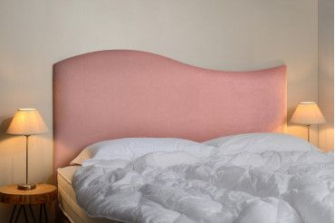 Tête de lit doucine ambiance - Flamant