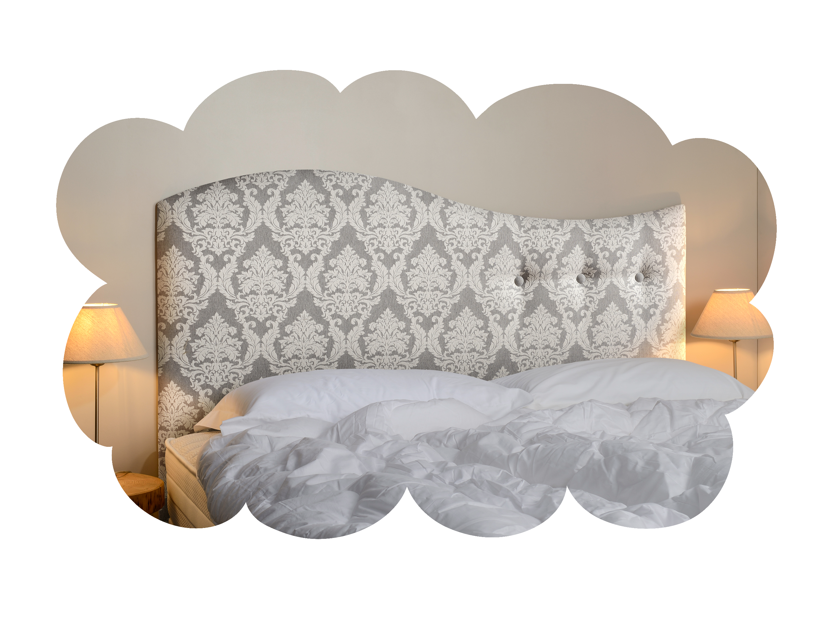 Tete de lit capitonnée motifs louis