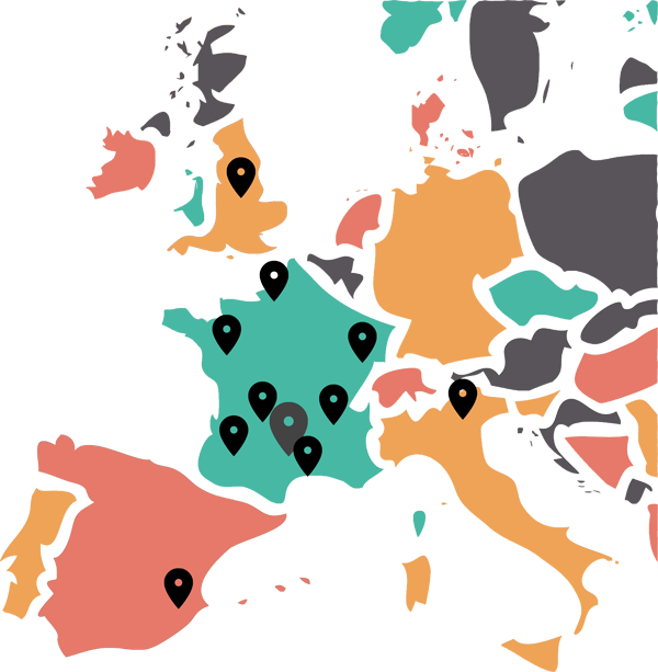 Carte Europe, Approvisionnement français